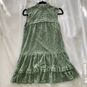 Jodi Kristopher High Neck Green Dress